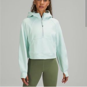 Lululemon Scuba Oversized Half-Zip Hoodie - Delicate Mint